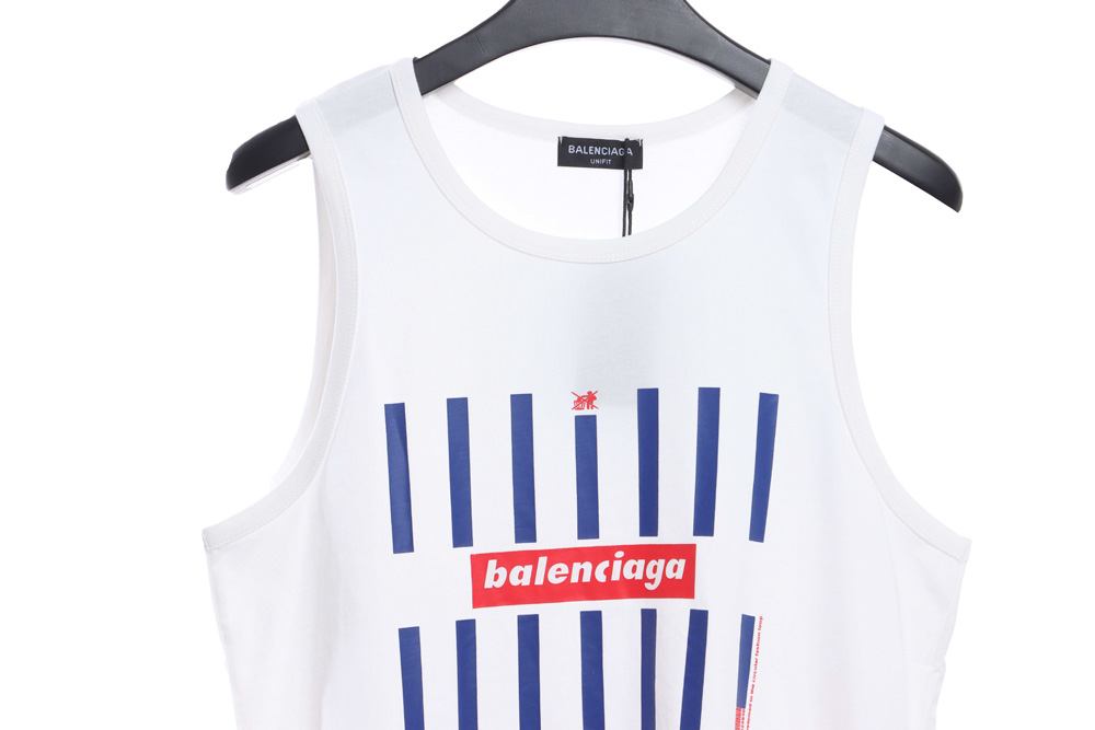Balenciaga Barcode Ripped Vest TSK1