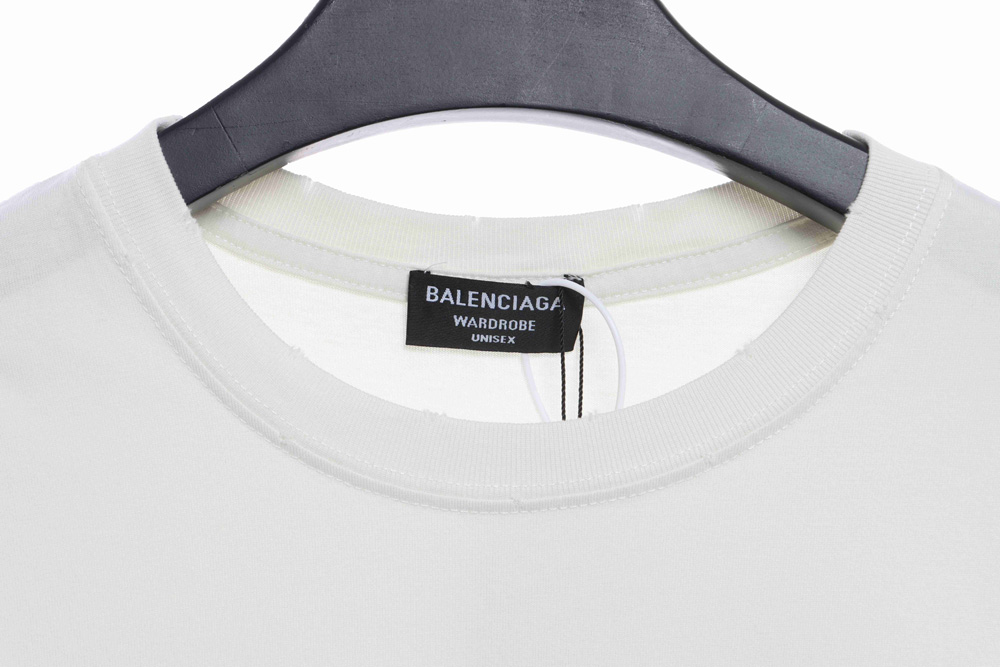 Balenciaga BB badge busting embroidery short sleeves