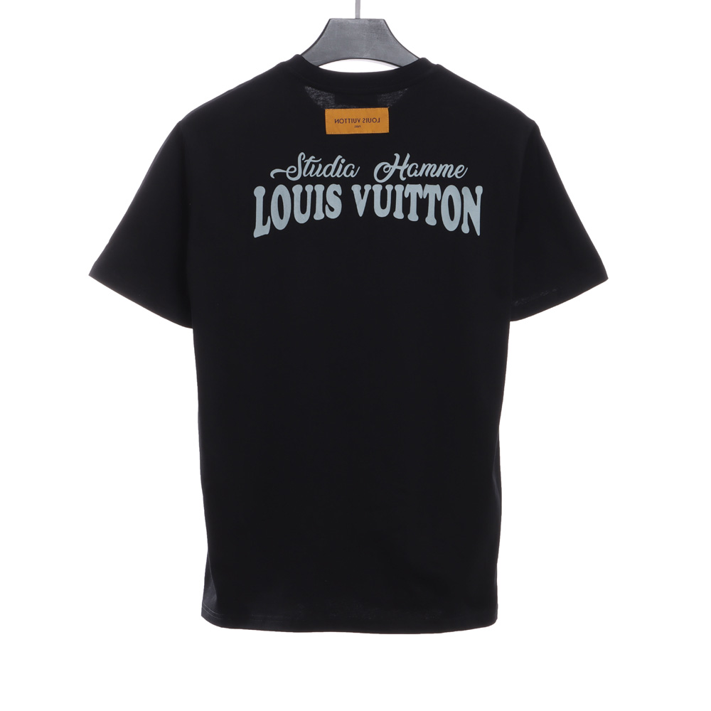 LV chest big bird print short sleeve TSK1