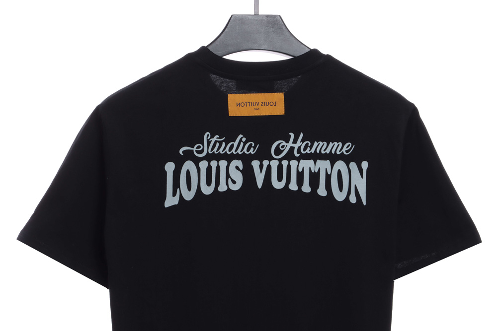 LV chest big bird print short sleeve TSK1