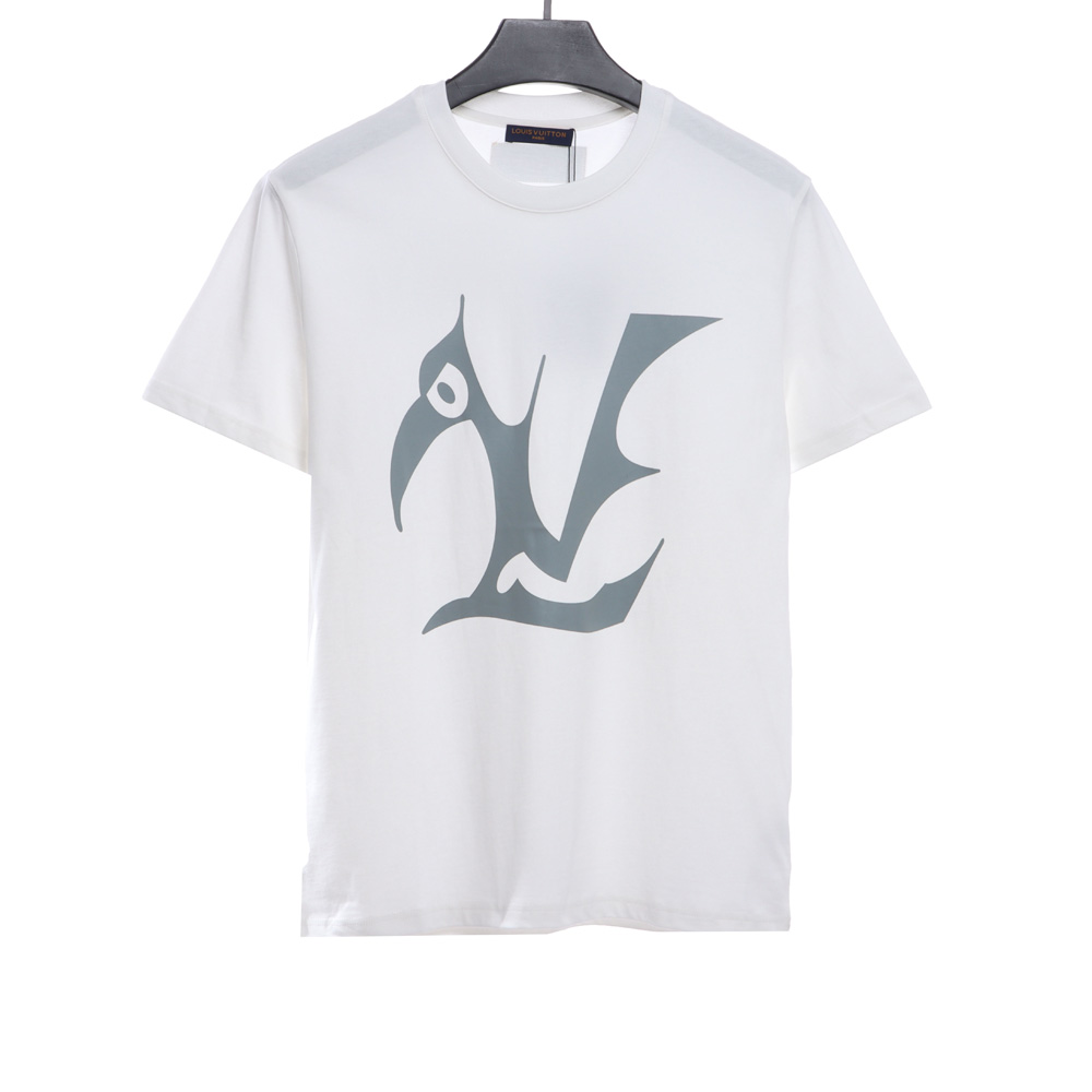LV chest big bird print short sleeves