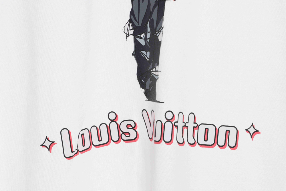 LV character catwalk print short sleeve TSK1