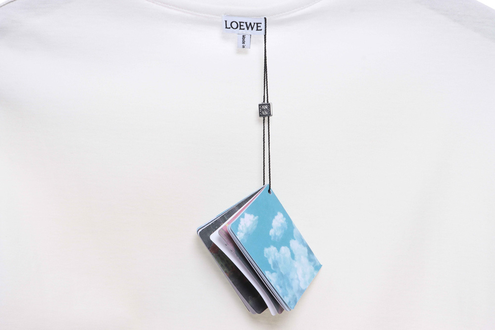 Loewe floral embroidery short sleeves