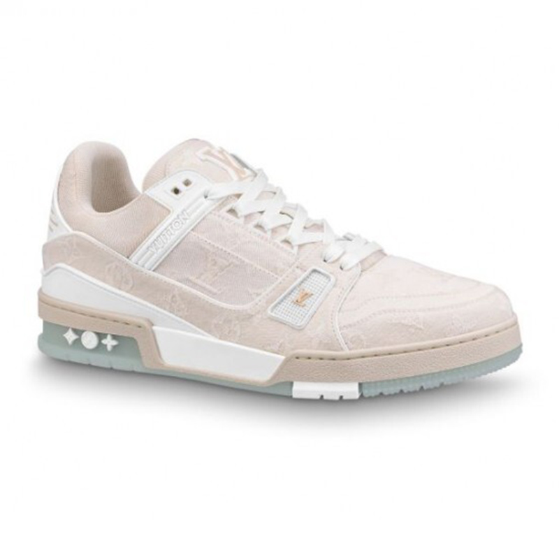 Louis Vuitton LV Trainer Beige Monogram Demin