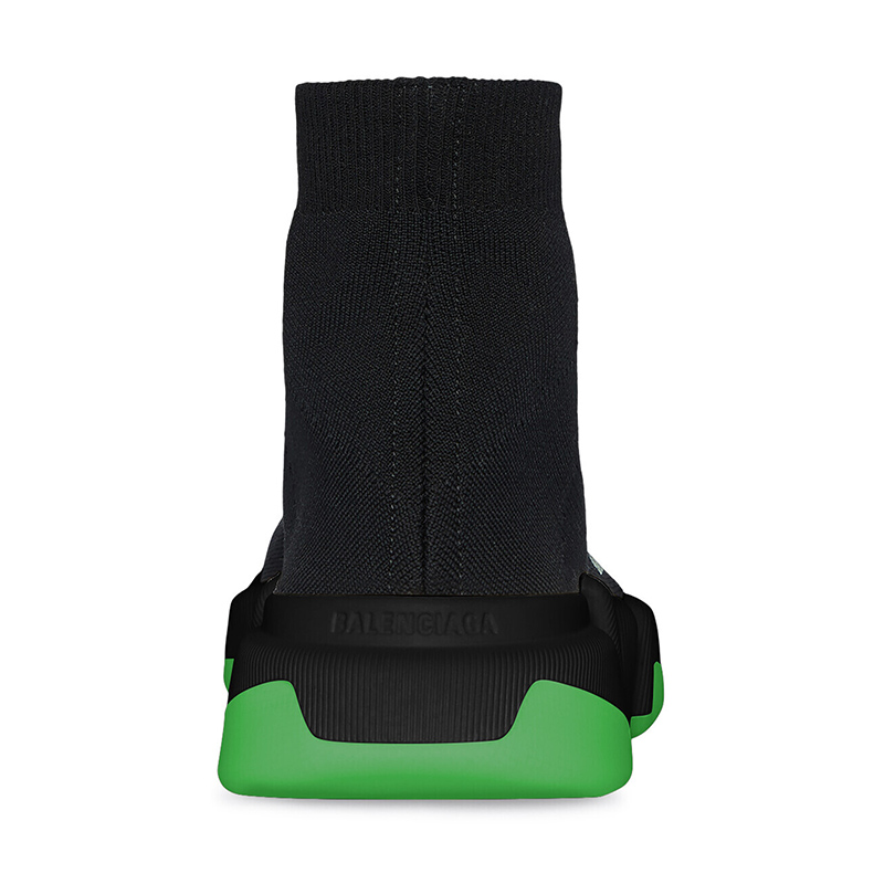 Balenciaga Speed 2.0 Clear Sole Black Neon Green Black