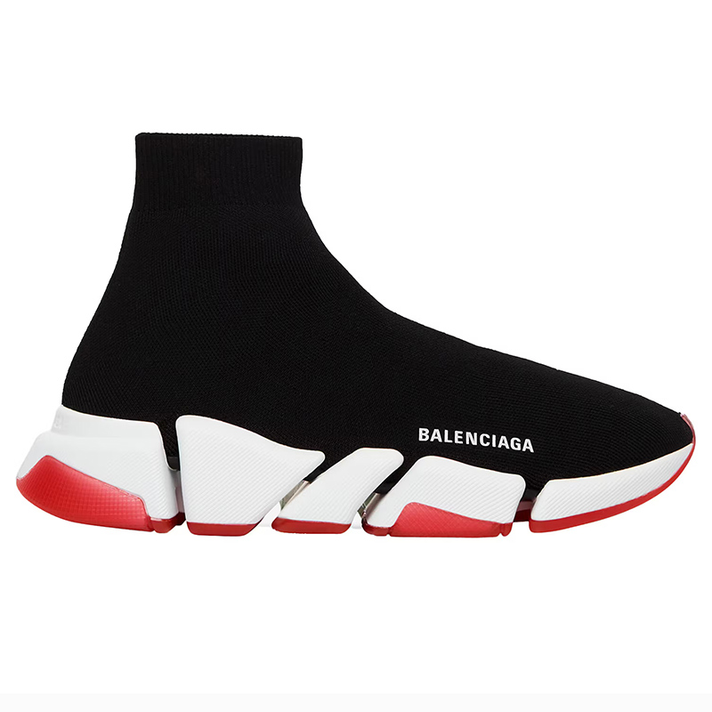 Balenciaga Speed 2.0 Bicolor Transparent Red Sole