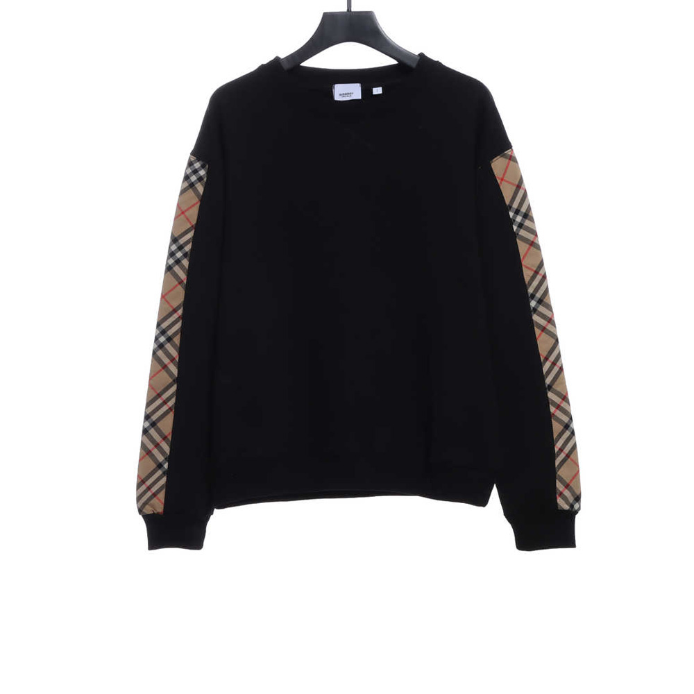 Burberry Classic Check Stripe Sweatshirt With Side Sides