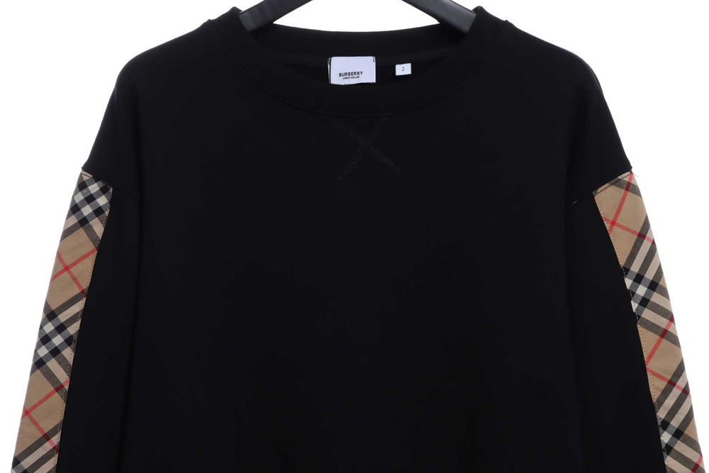 Burberry Classic Check Stripe Sweatshirt With Side Sides