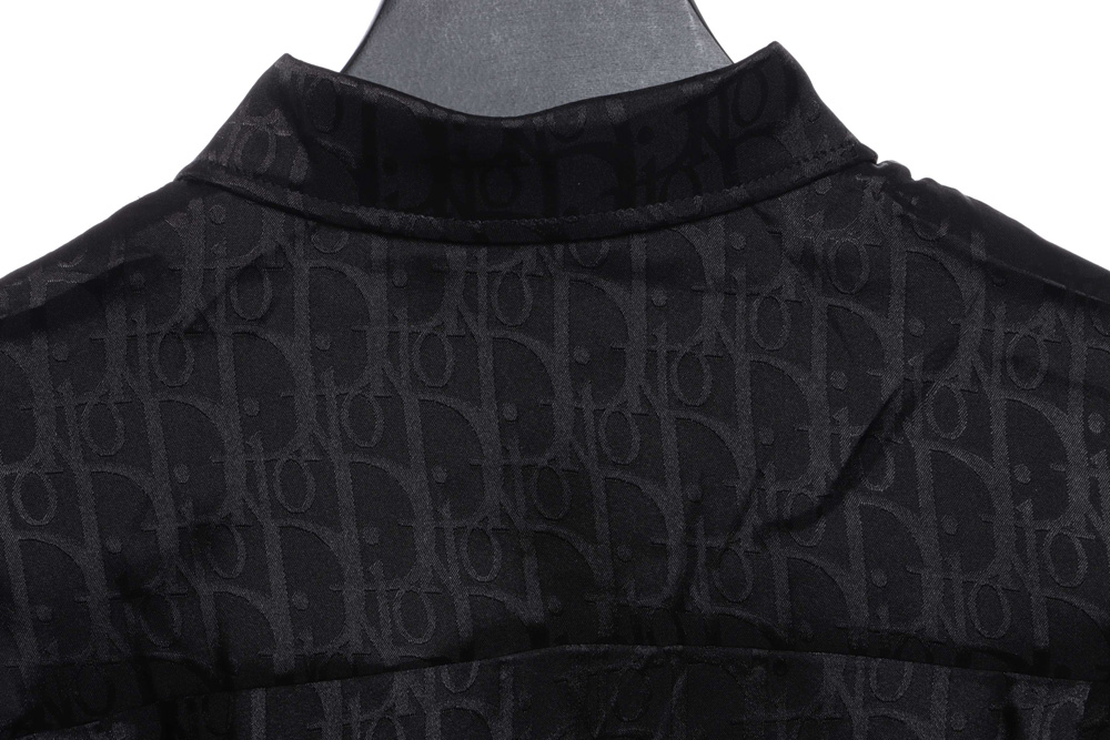 Dior dark pattern jacquard all over print shirt_CM_1