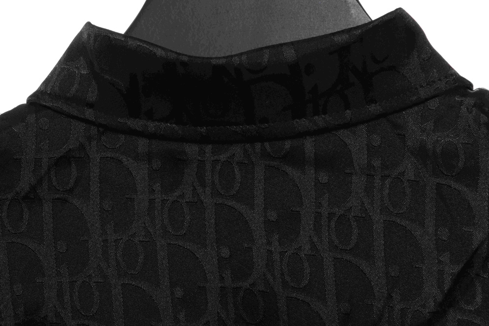 Dior dark pattern jacquard all over print shirt_CM_1