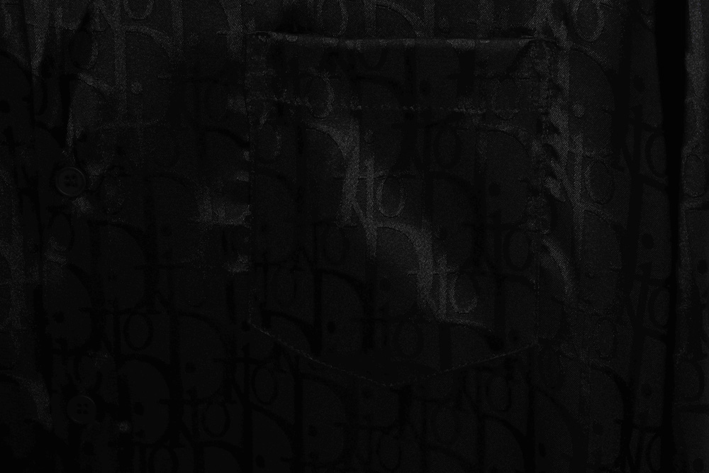 Dior dark pattern jacquard all over print shirt_CM_1