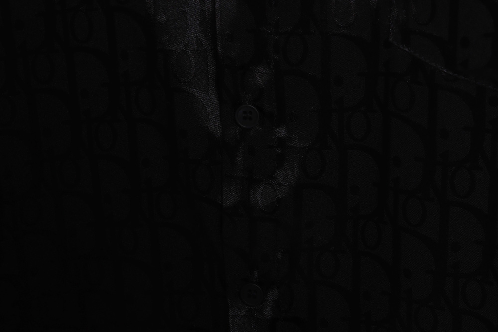 Dior dark pattern jacquard all over print shirt_CM_1