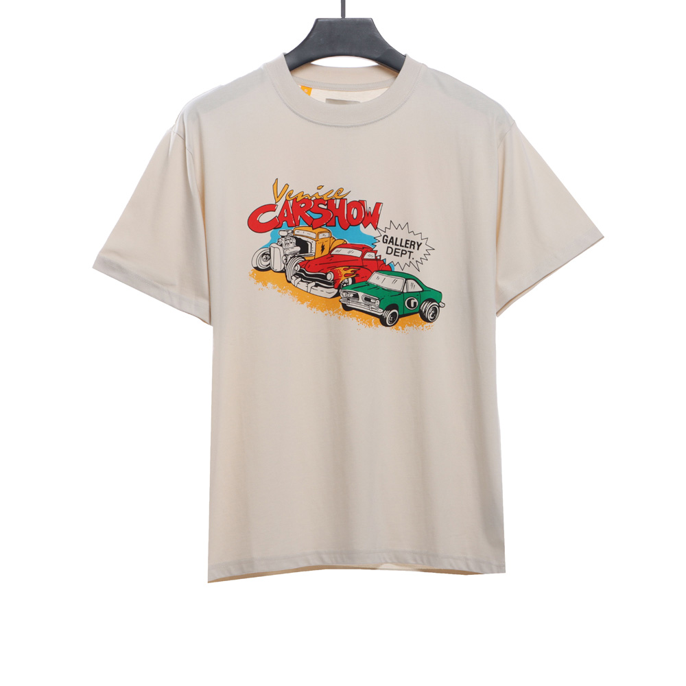 GD retro car print short sleeves