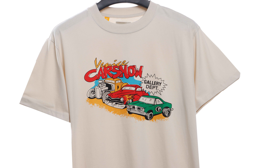 GD retro car print short sleeves
