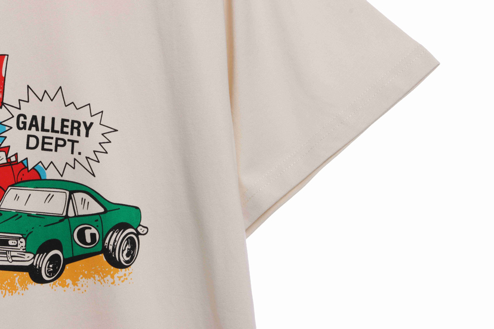 GD retro car print short sleeves