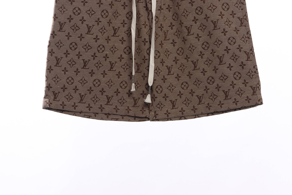 LV allover jacquard denim shorts