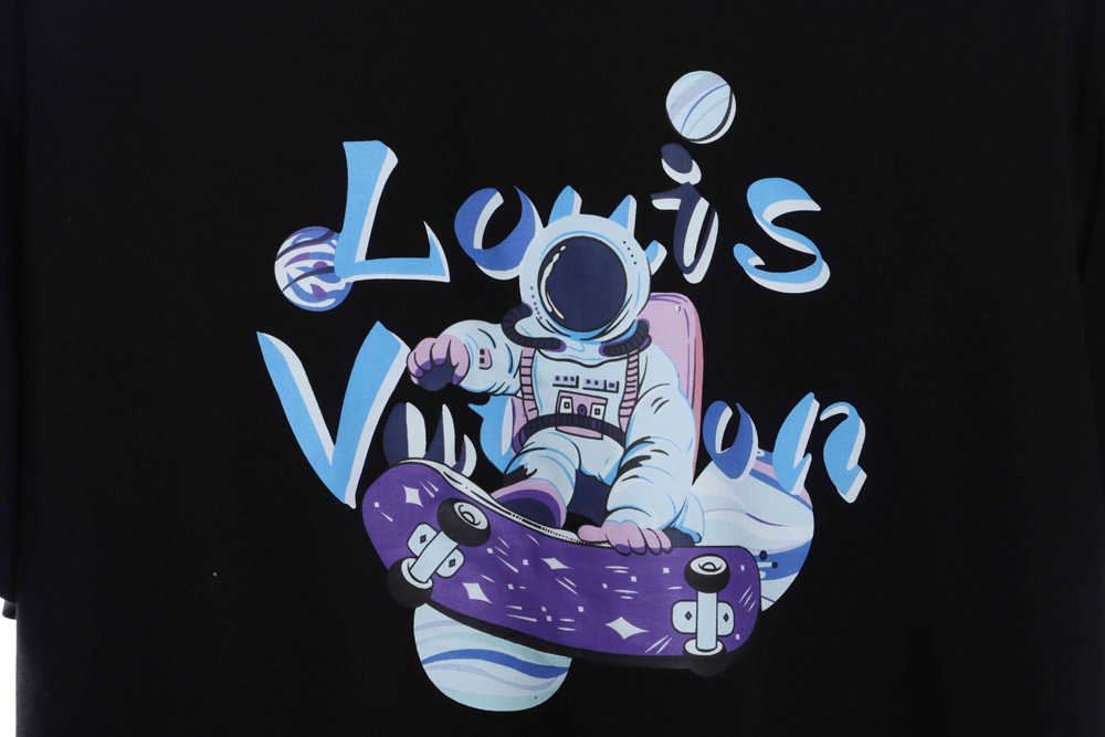 LV graffiti astronaut print short sleeve_CM_1