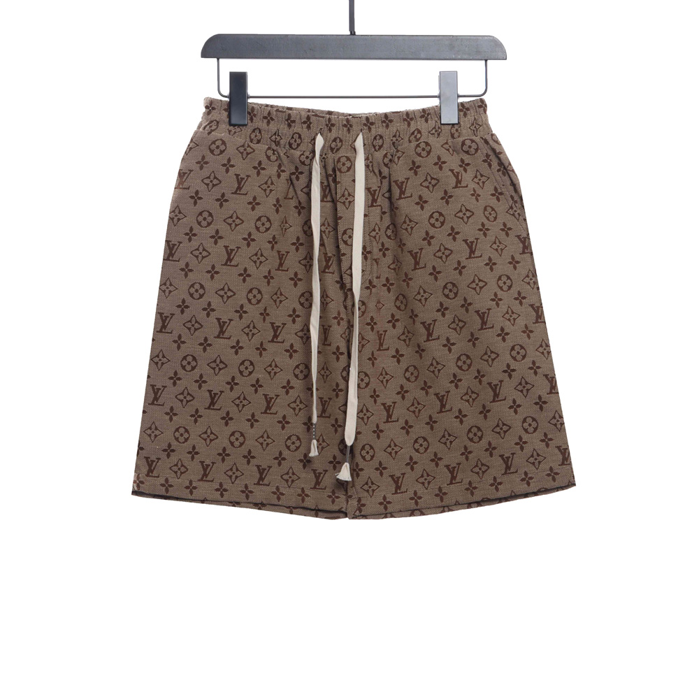 LV allover jacquard denim shorts