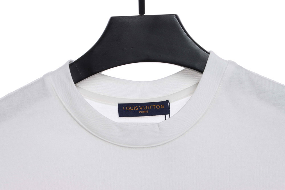 LV embroidery three-dimensional three-flower short sleeve_CM_1