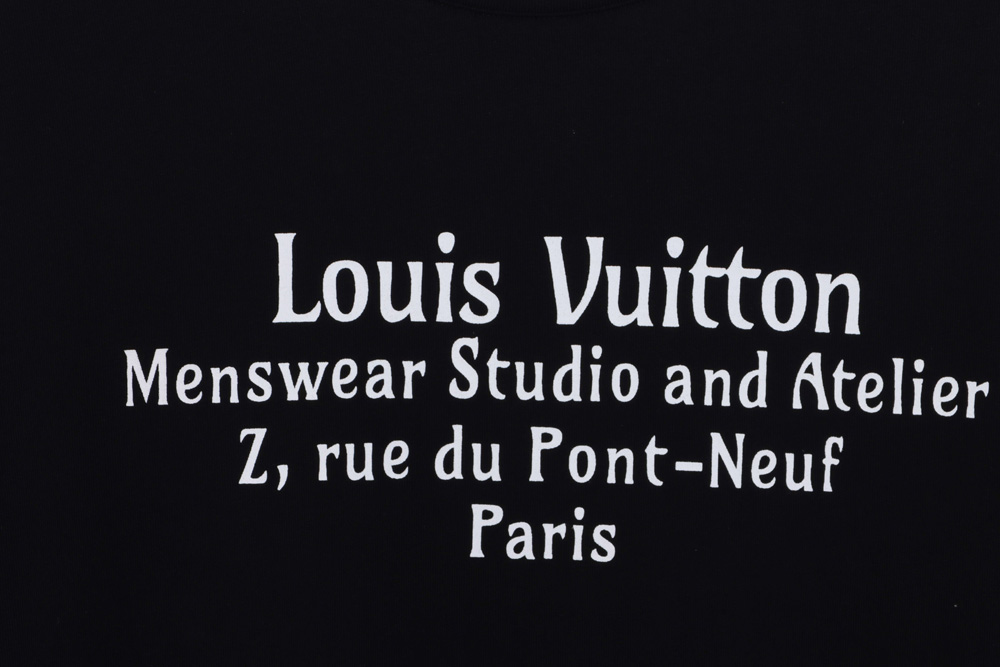 LV Classic Simple Slogan Print Short Sleeve_CM_1