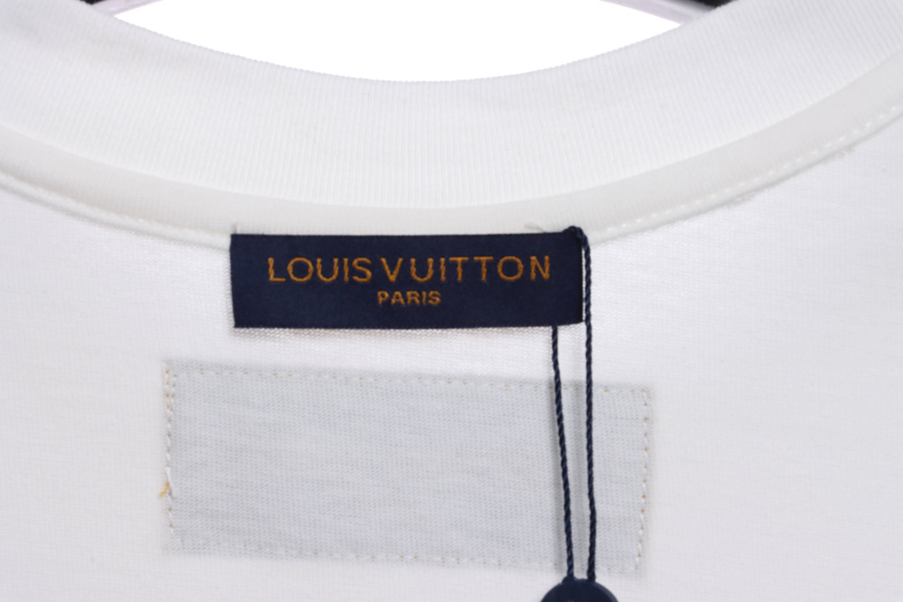 LV embroidery three-dimensional three-flower short sleeve_CM_1