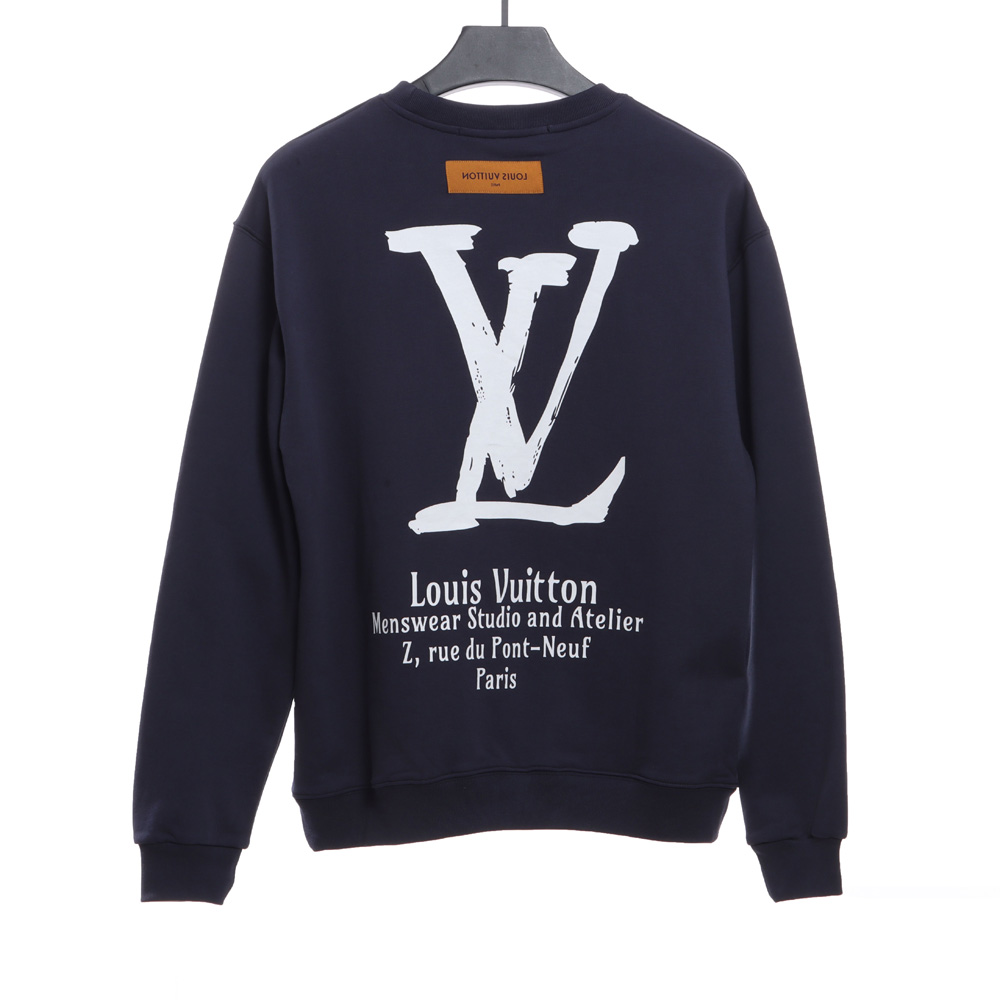 LV classic slogan printed sweater_CM_1
