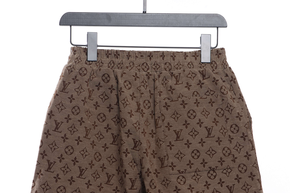 LV allover jacquard denim shorts