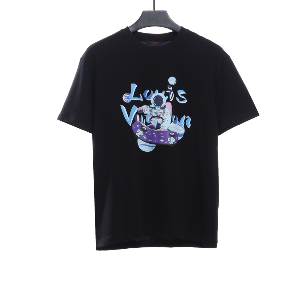 LV graffiti astronaut print short sleeve_CM_1