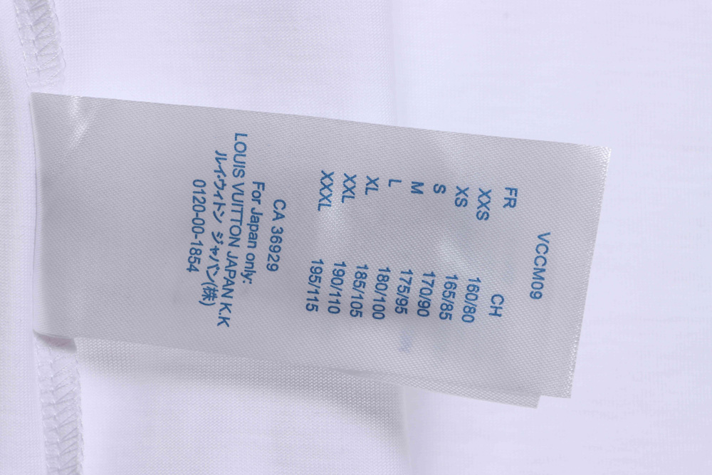 LV classic simple slogan print short sleeves