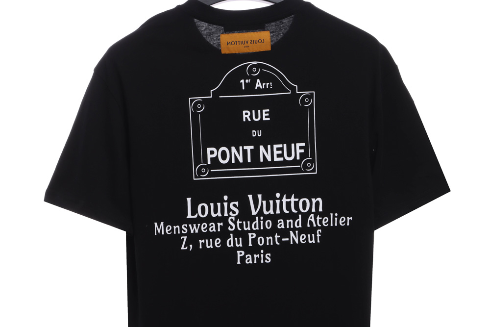 LV Classic Simple Slogan Print Short Sleeve_CM_1