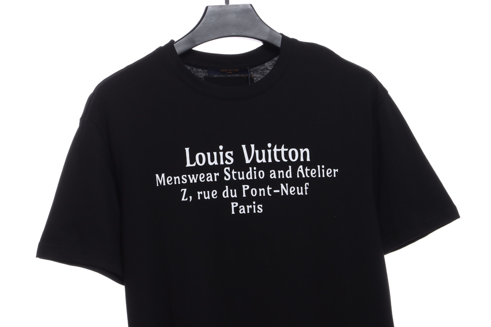 LV Classic Simple Slogan Print Short Sleeve_CM_1