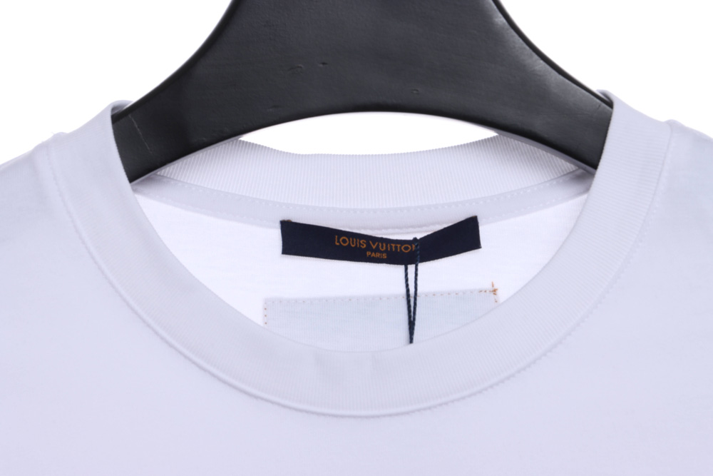 LV classic simple slogan print short sleeves