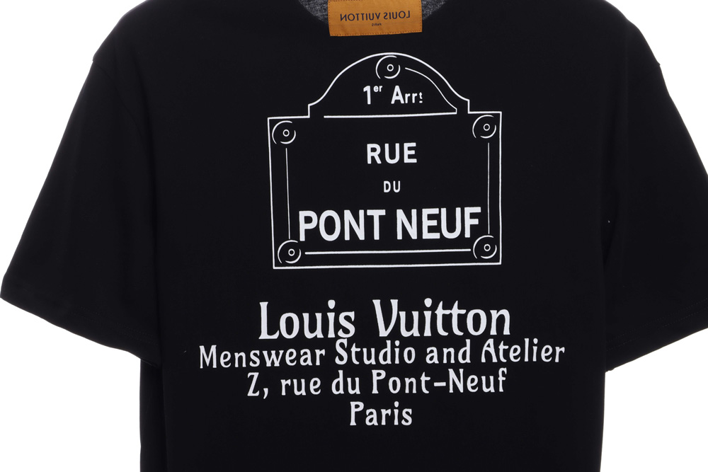 LV Classic Simple Slogan Print Short Sleeve_CM_1