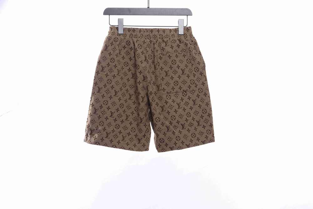 LV allover jacquard denim shorts