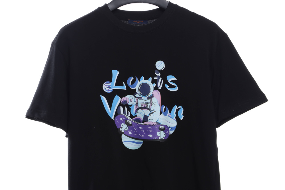 LV graffiti astronaut print short sleeve_CM_1