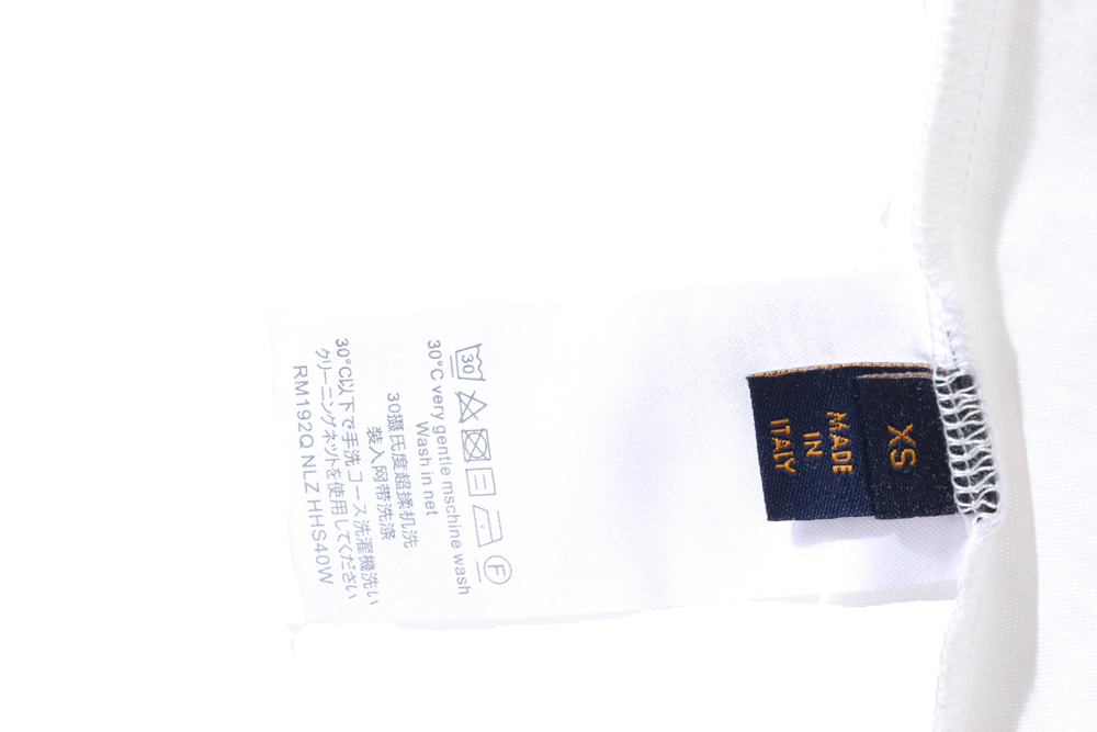 LV mirror image dove logo print short sleeves
