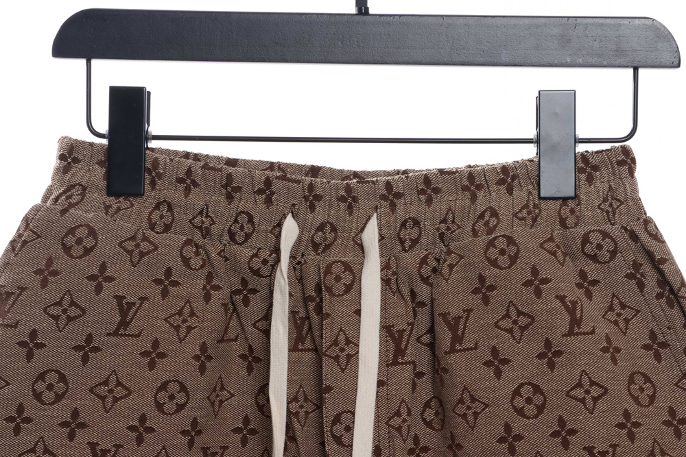 LV allover jacquard denim shorts