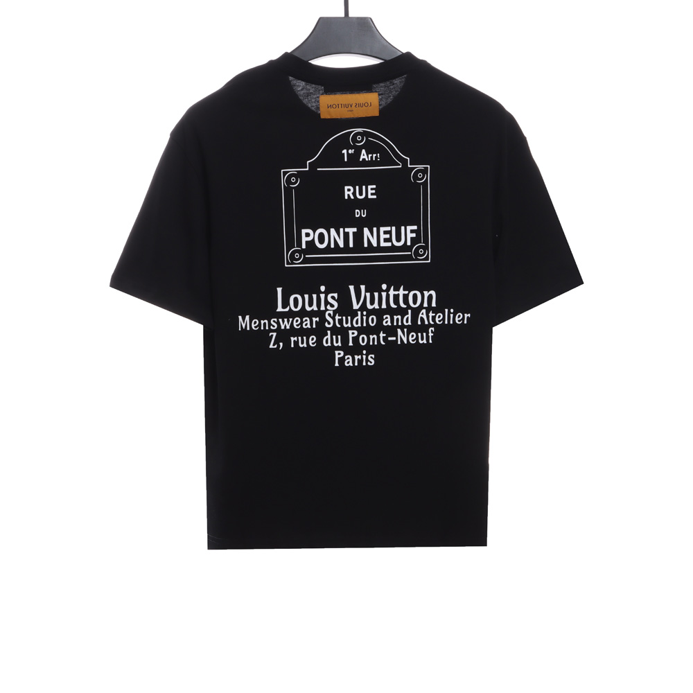 LV Classic Simple Slogan Print Short Sleeve_CM_1