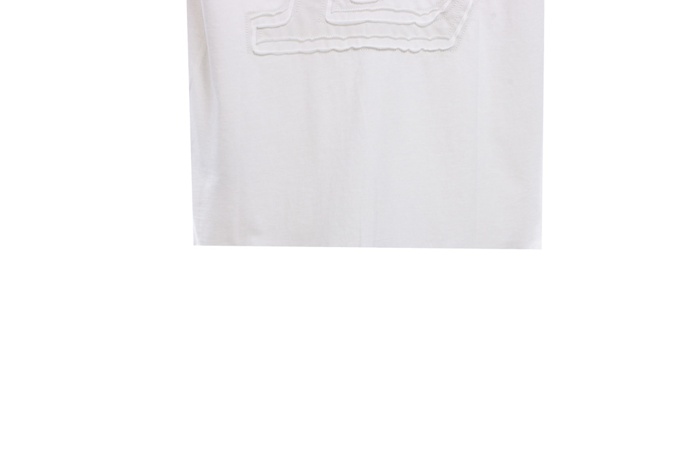 LV embroidery three-dimensional three-flower short sleeve_CM_1