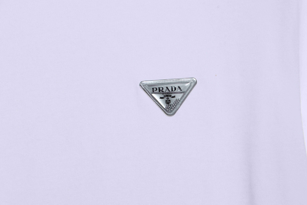 Prada chest logo triangle short sleeves