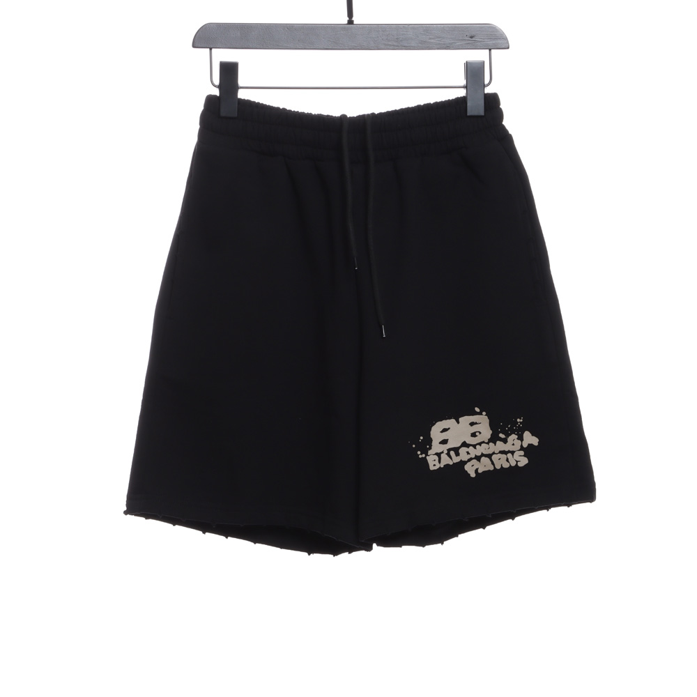 Balenciaga HAND double B graffiti shorts