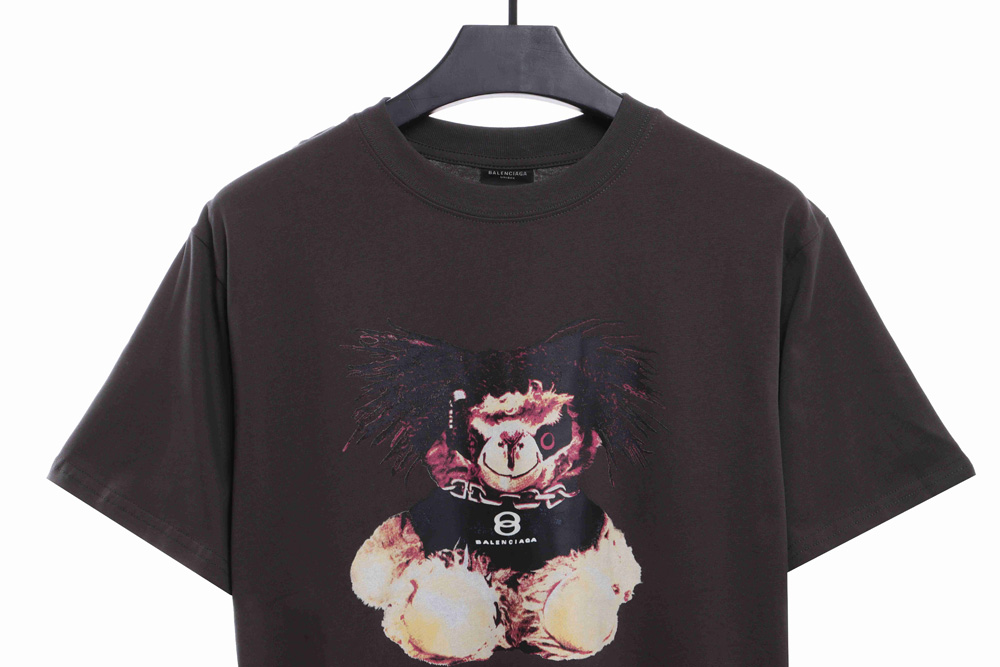 Balenciaga Devil Bear Short Sleeve Print Short Sleeve
