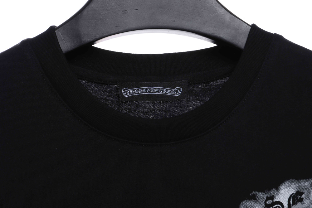 Chrome Heart Cross Horseshoe Print Short Sleeve_CM_1