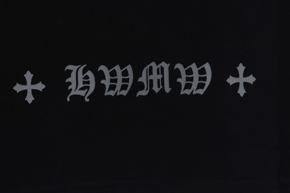 Chrome Heart Cross Horseshoe Print Short Sleeve_CM_1