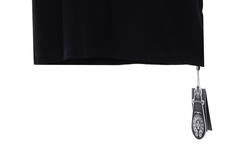 Chrome Heart Melted Print Sanskrit Embroidered Short Sleeves