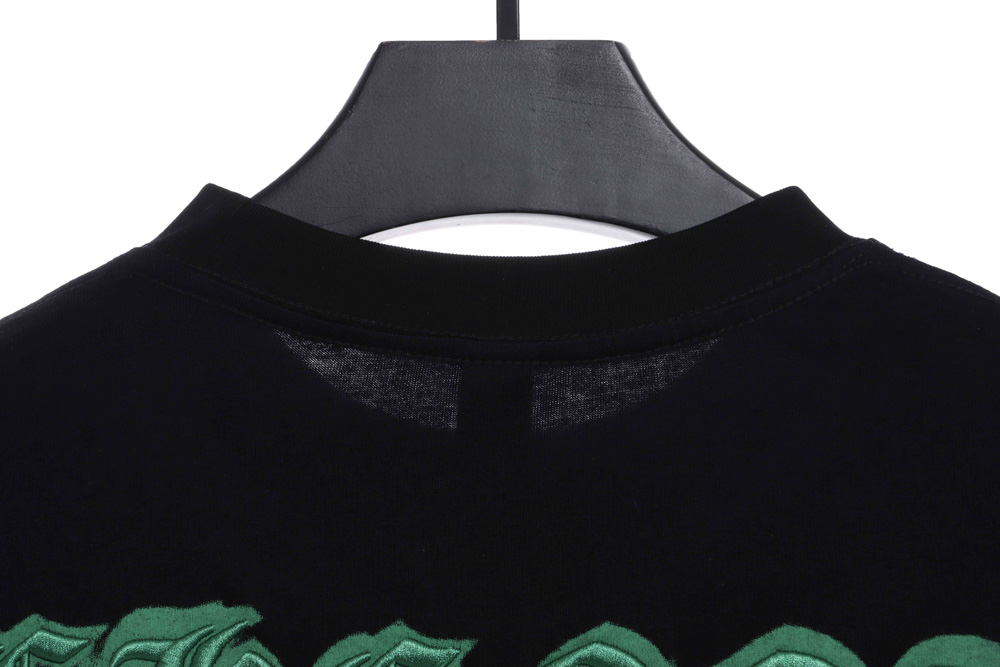 Chrome Heart Melted Print Sanskrit Embroidered Short Sleeves