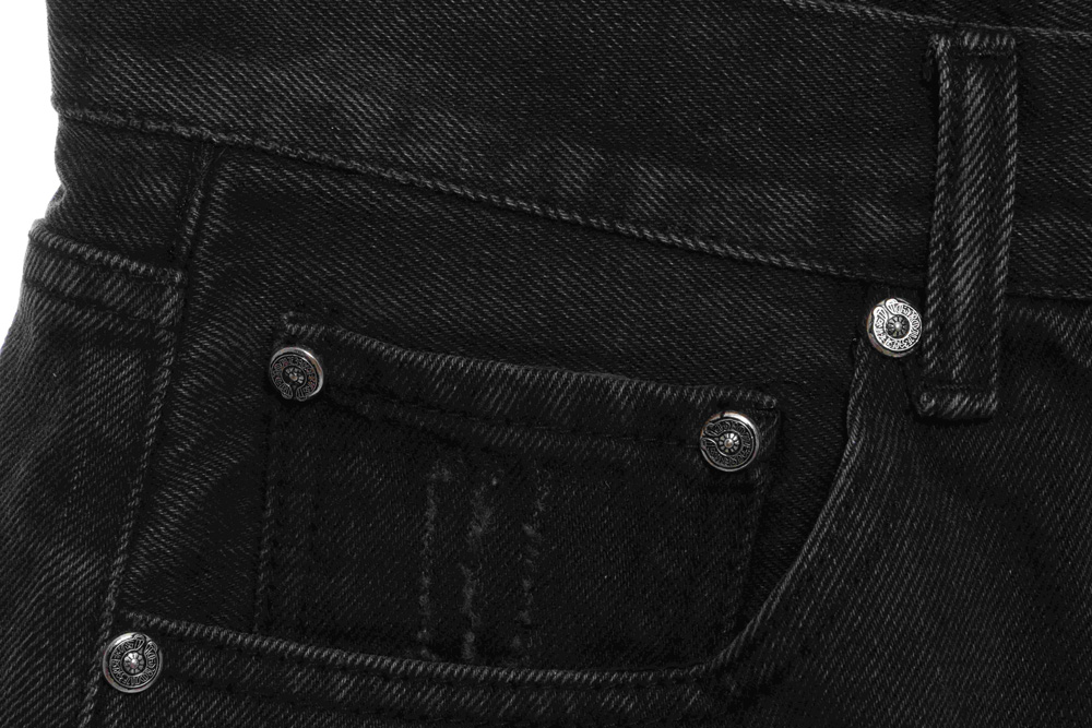 Cro-Heart Washed Skin Cross Splash Ink Shorts