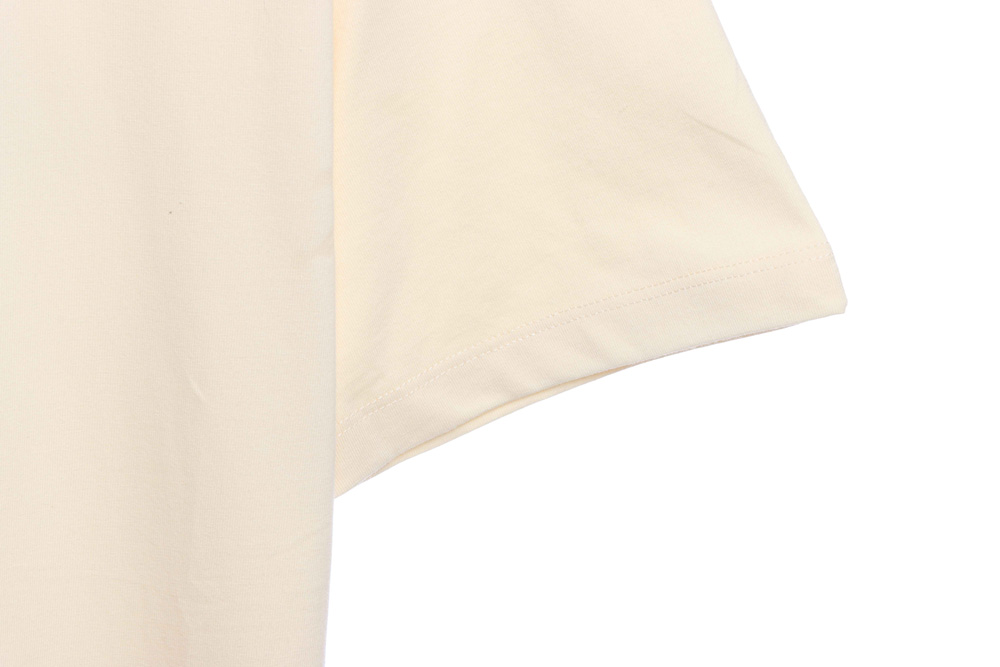 Double line back silicone letter short sleeve
