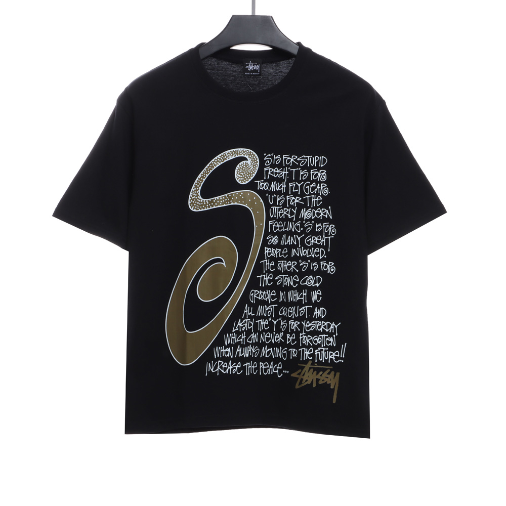 Stucey Mosquito Coil Graphic Lettering Short Sleeve