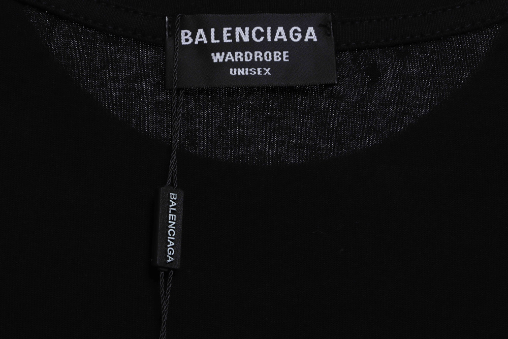 Balenciaga Mud Dyed BB Old Destroyed Short Sleeves